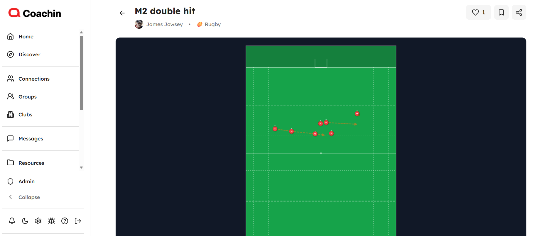 Coachin discover screen